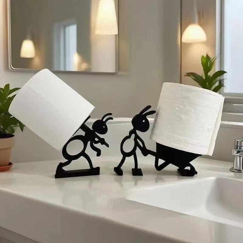 Home Toilet Bathroom Design - ⑥ 1/2 PCS Porte-papier toilette en