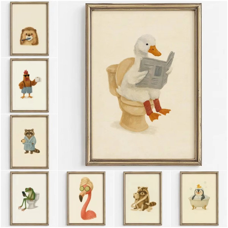 Home Bathroom Wallpaper - 1 pièce, Affiche murale sans cadre