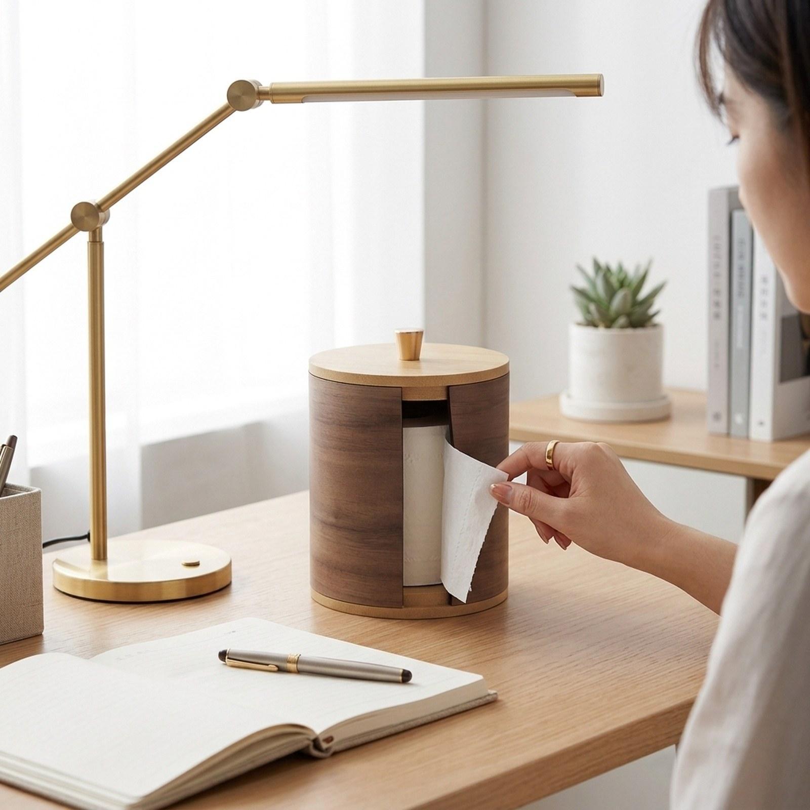 Home Bathroom Paper Towel Dispenser - Porte-serviettes en papier avec dessus en