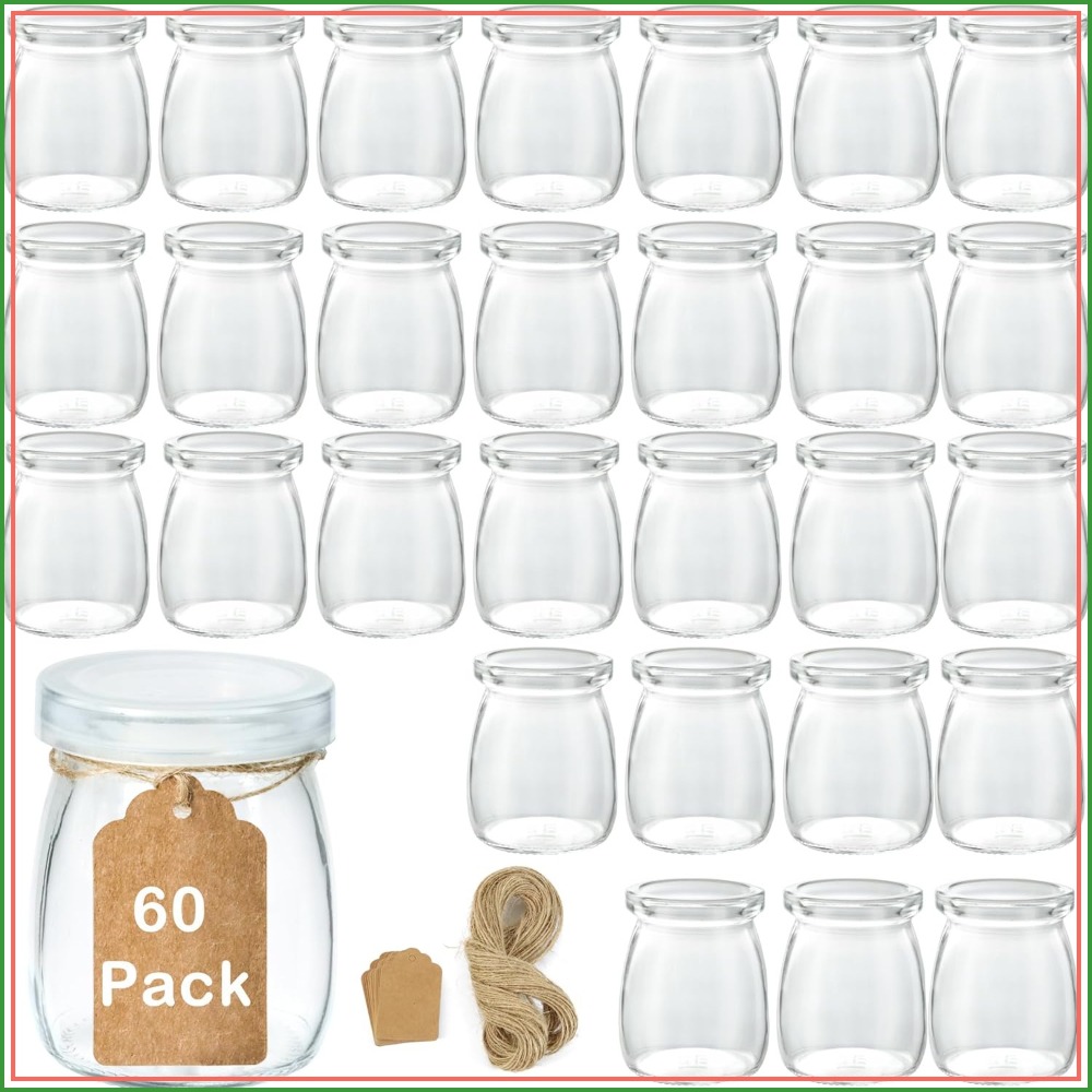 Bath Salts Jar - Lot de 60 mini-bocaux en verre
