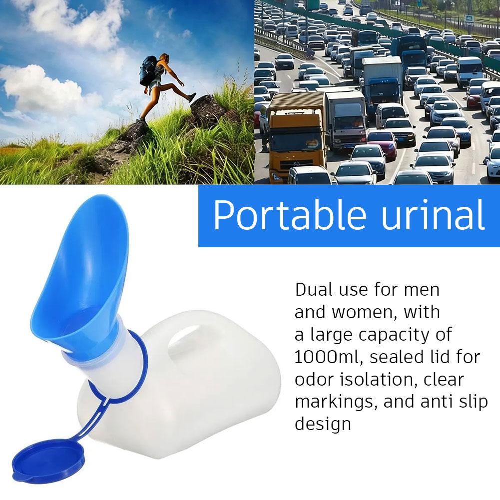 Home Bathroom Urinal - Bouteille d'urine portable 1000 ml unisexe