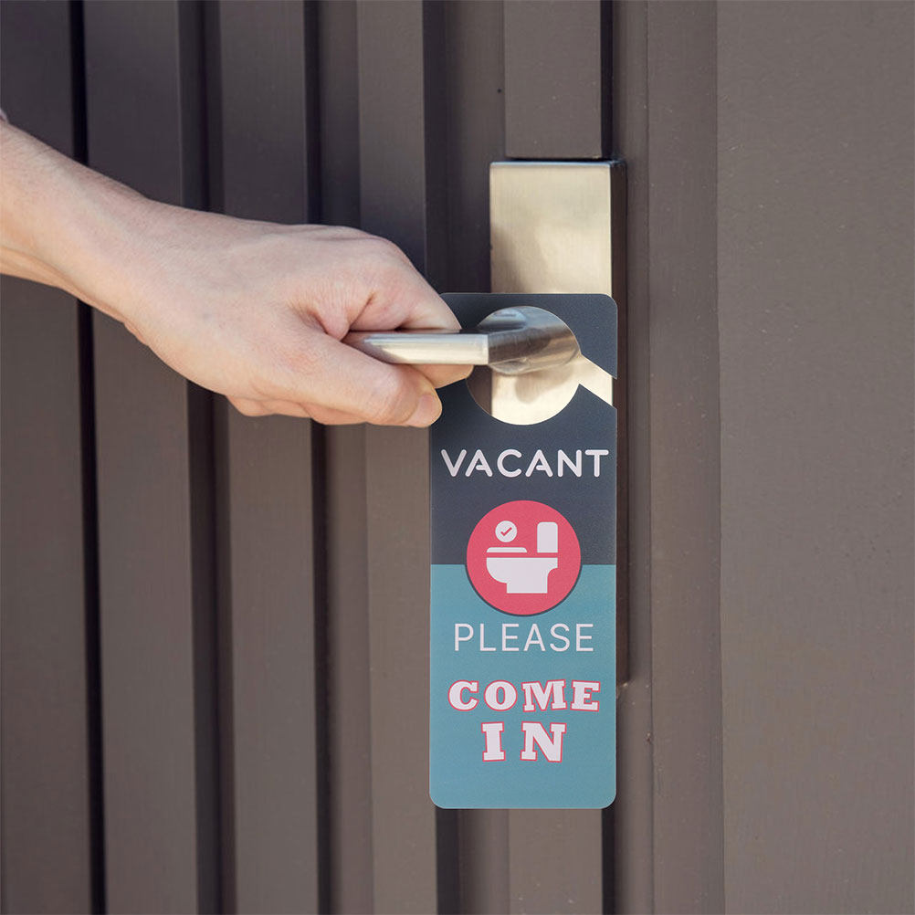 Home Bathroom Occupied Sign - 2 panneaux de signalisation pour porte