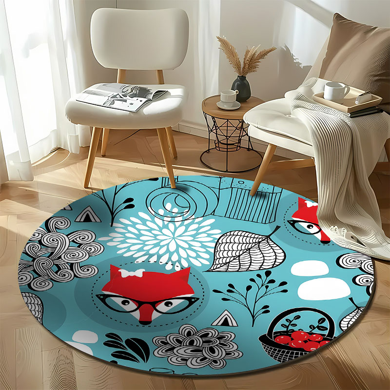 Home Toilet Bathroom Design - Livraison gratuite! Tapis rond avec motif