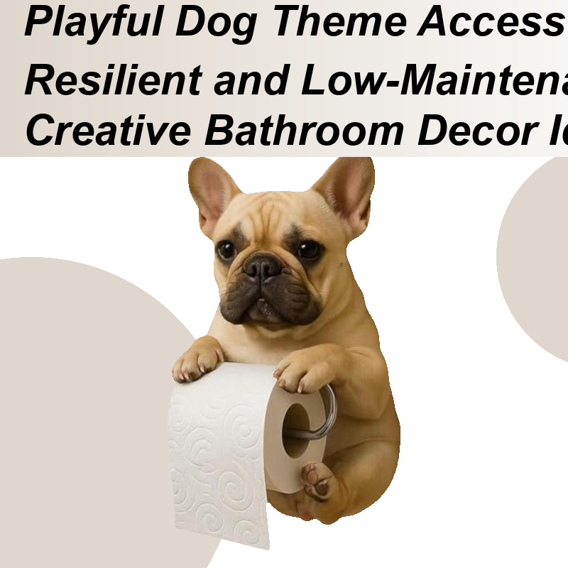 Home Bathroom Paper Towel Dispenser - Porte-serviettes en papier mignon, chien drôle,
