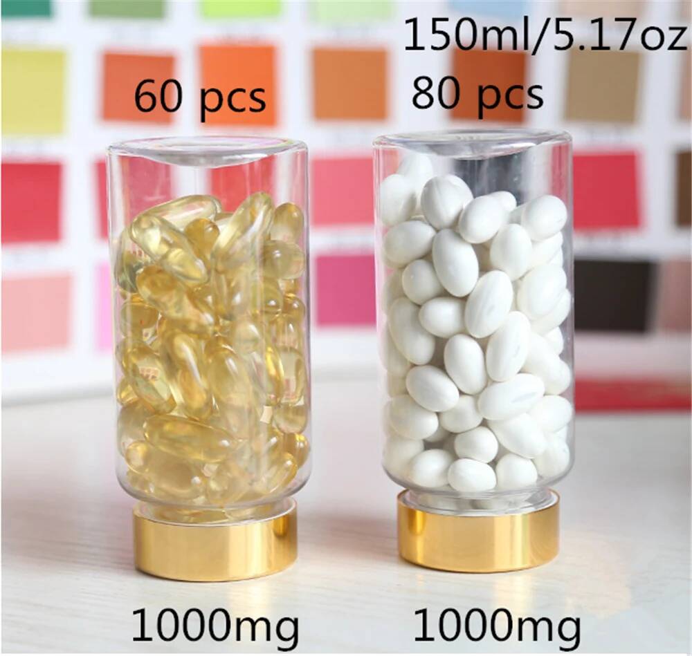 Bath Salts Jar - Bouteille en Plastique Transparent de 80ml,
