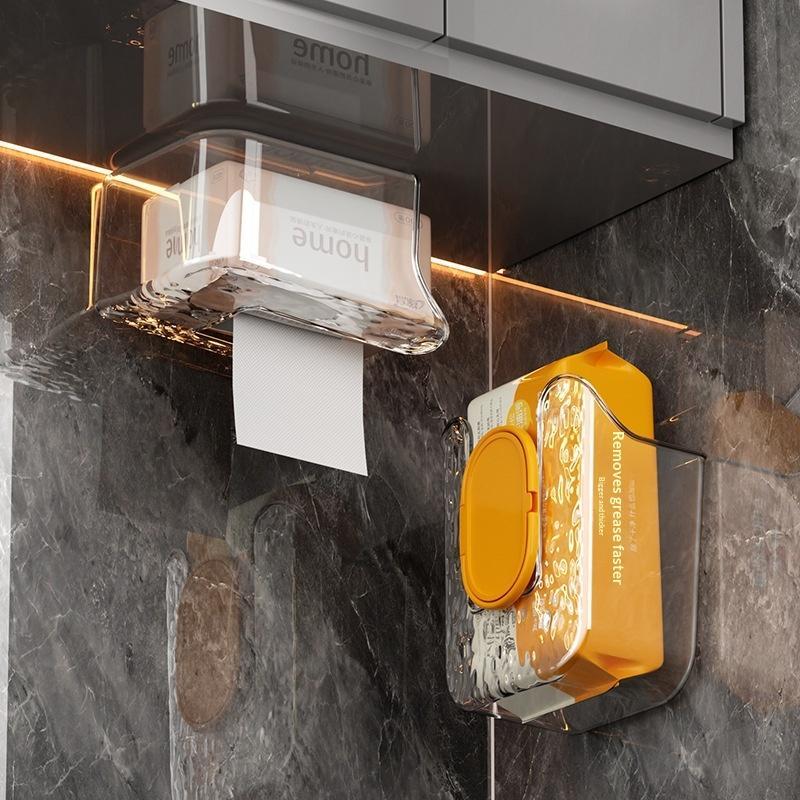 Home Bathroom Paper Towel Dispenser - Distributeur mural de lingettes humides, support