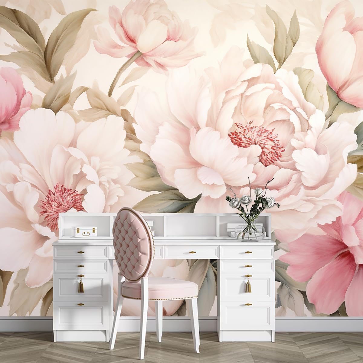Home Bathroom Wallpaper - Papier peint mural élégant à motif