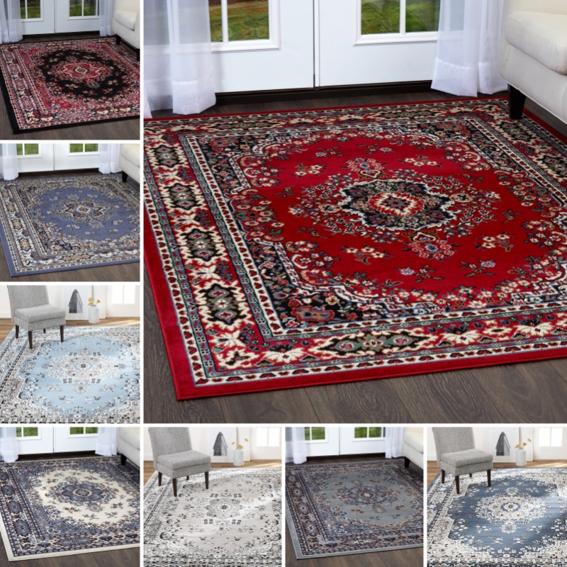 Home Toilet Bathroom Design - Grand tapis de style persan doux