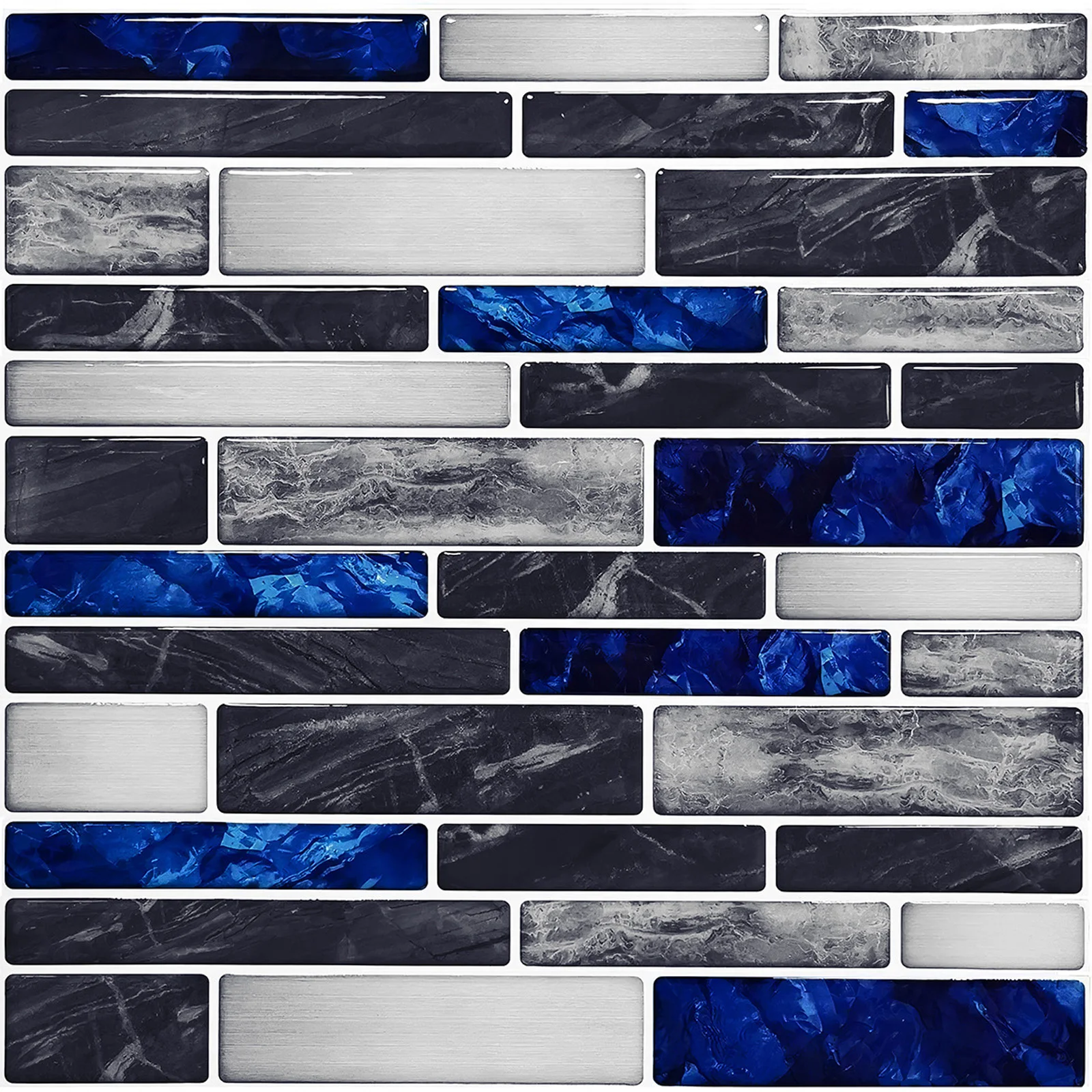 Home Bathroom Wall Tiles - Autocollant de carrelage mosaïque 3D auto-adhésif,