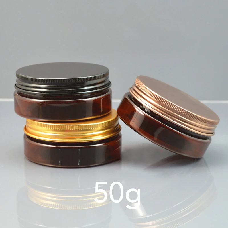 Pot en plastique marron de 50g - Bath Salts Jar avis et prix