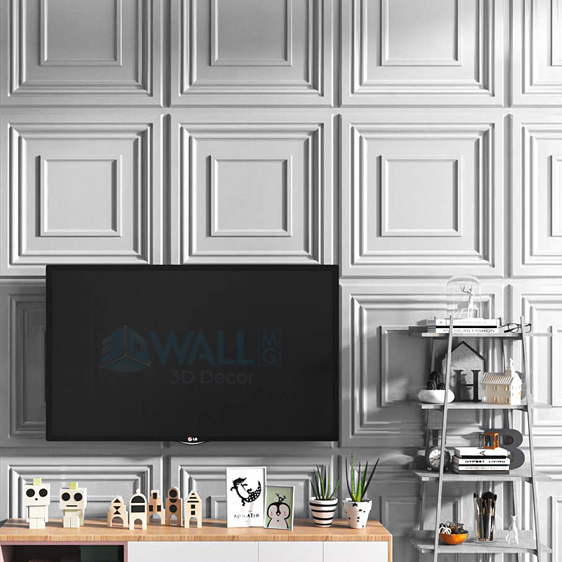 Panneau Mural 3D Géométrique N - Home Bathroom Wallpaper avis et prix