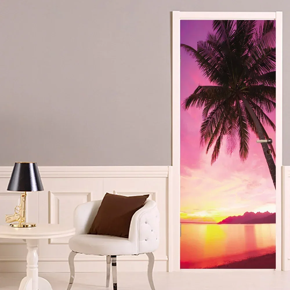 Autocollant de porte rose auto - Home Bathroom Wallpaper avis et prix