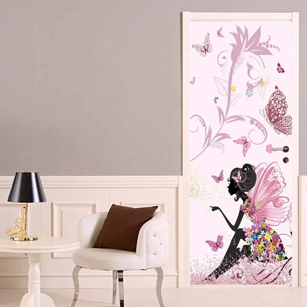 Autocollant de porte rose auto - Home Bathroom Wallpaper avis et prix
