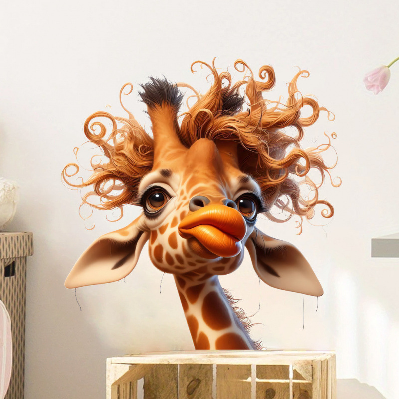 Autocollant mural girafe à gra - Home Bathroom Wall Tiles avis et prix