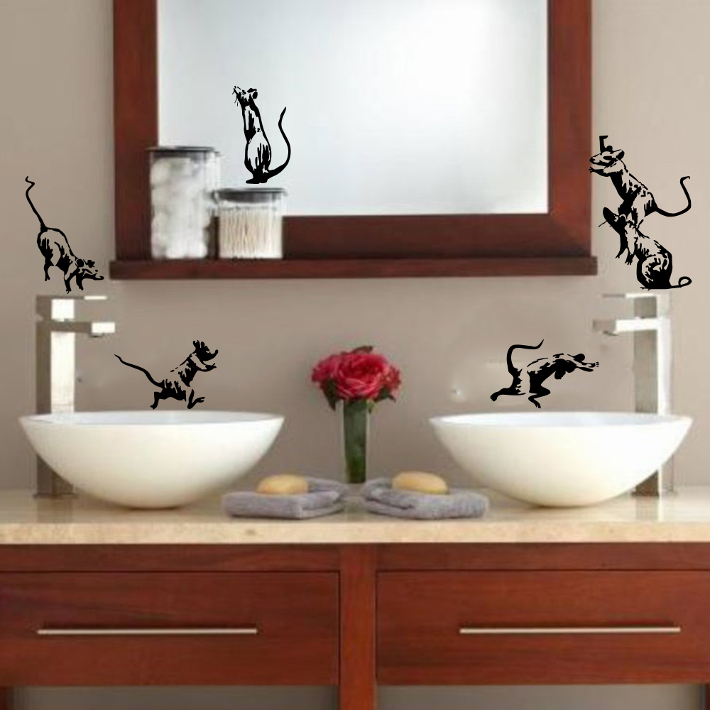 Autocollant mural Banksy Toile - Home Bathroom Wall Tiles avis et prix
