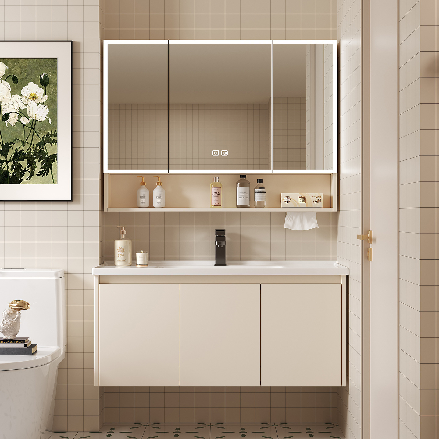 Armoire de rangement intellige - Home Bathroom Wallpaper avis et prix