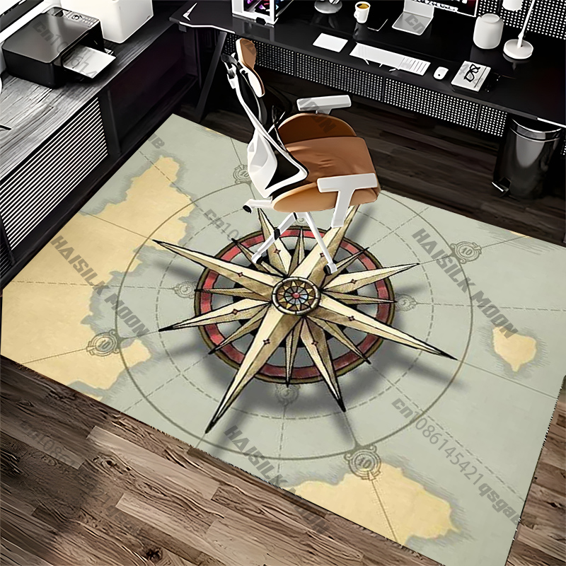 Tapis au design boussole pour  - Home Toilet Bathroom Design avis et prix