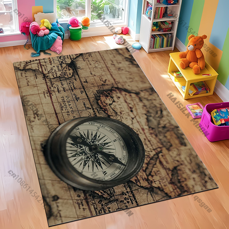 Tapis au design boussole pour  - Home Toilet Bathroom Design avis et prix