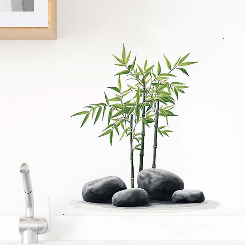 Autocollant mural en bambou à  - Home Bathroom Wall Tiles avis et prix