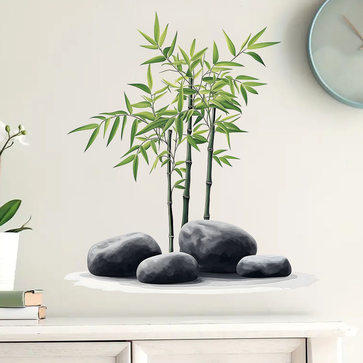 Autocollant mural en bambou à  - Home Bathroom Wall Tiles avis et prix