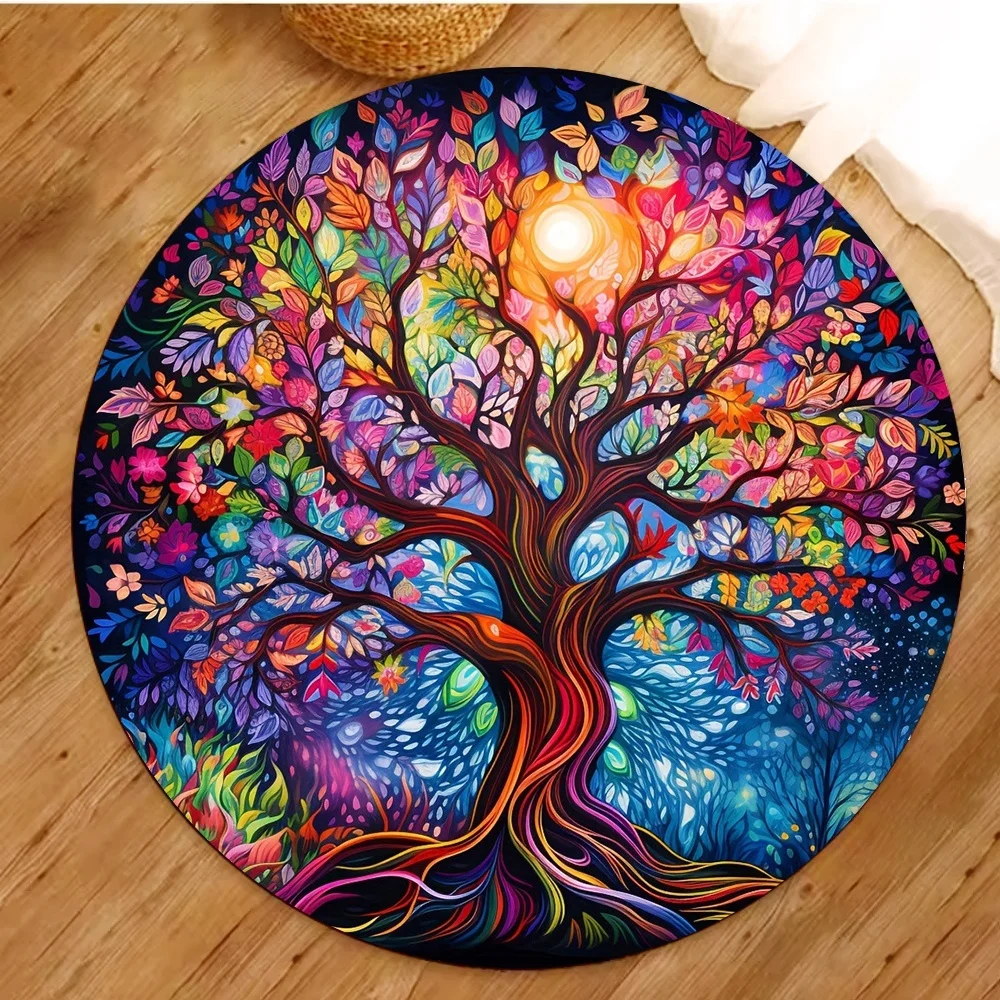 Tapis rond arbre de vie, tapis - Home Toilet Bathroom Design avis et prix