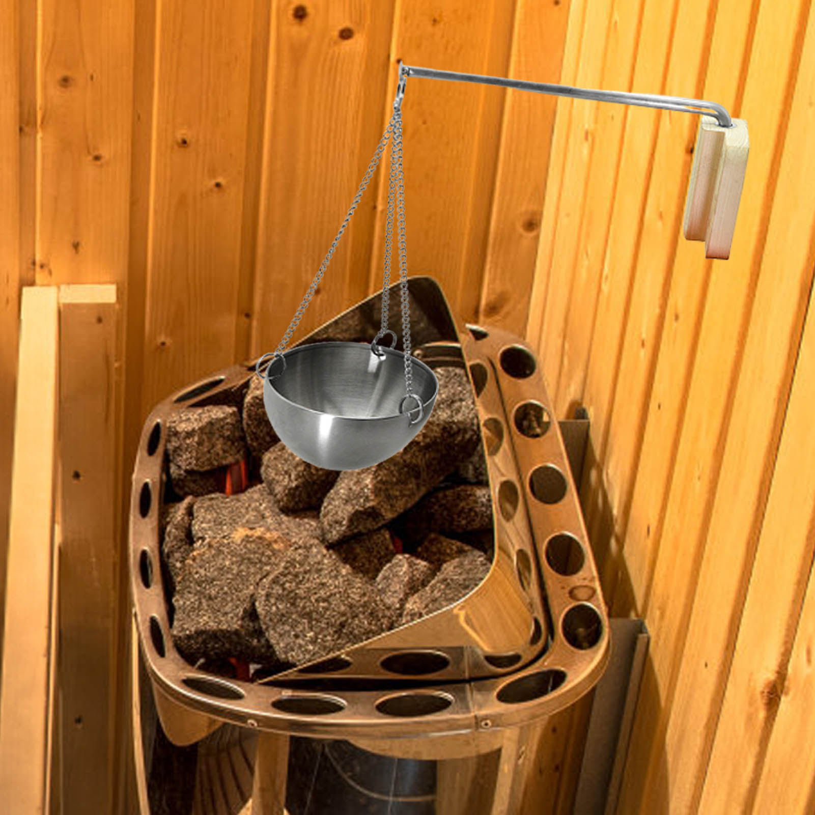 Bol de Sauna en acier inoxydab - Home Bathroom Sauna avis et prix