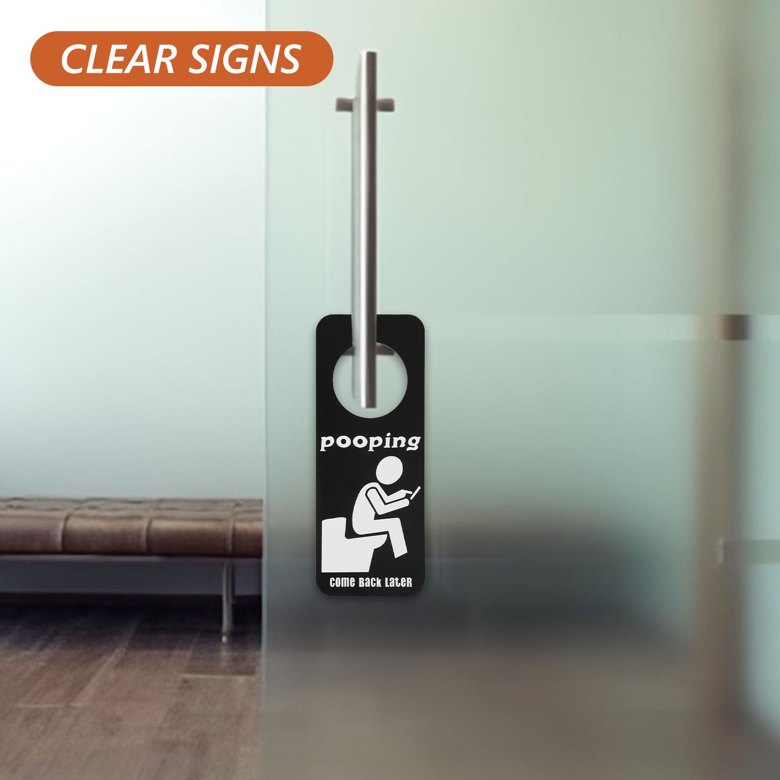 Panneau de porte amusant « Occ - Home Bathroom Occupied Sign avis et prix