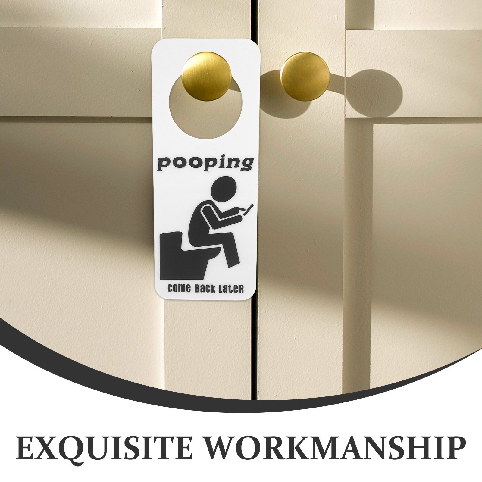 Panneau humoristique pour port - Home Bathroom Occupied Sign avis et prix