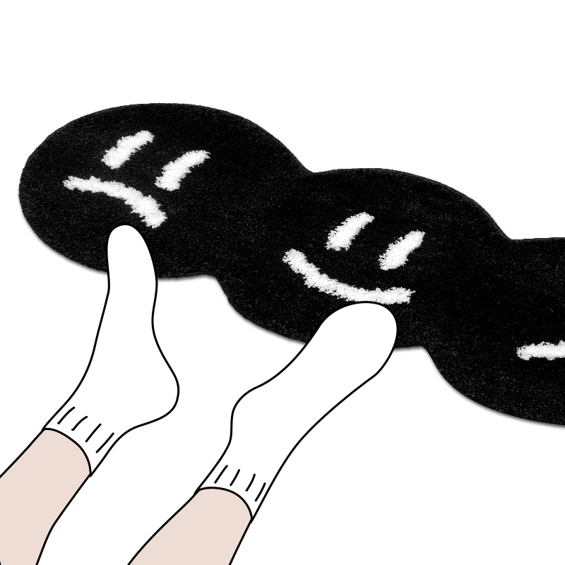 Black Faces-Tapis de flocage m - Home Bathroom Tub avis et prix